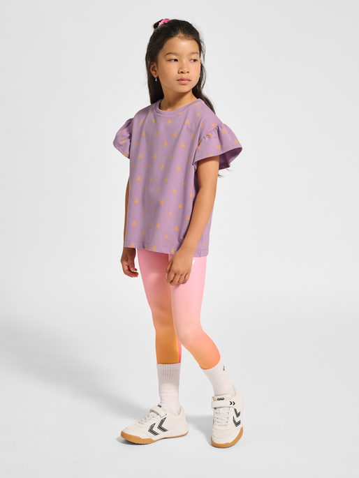 hmlMUSSE T-SHIRT S/S, LAVENDER MIST, model