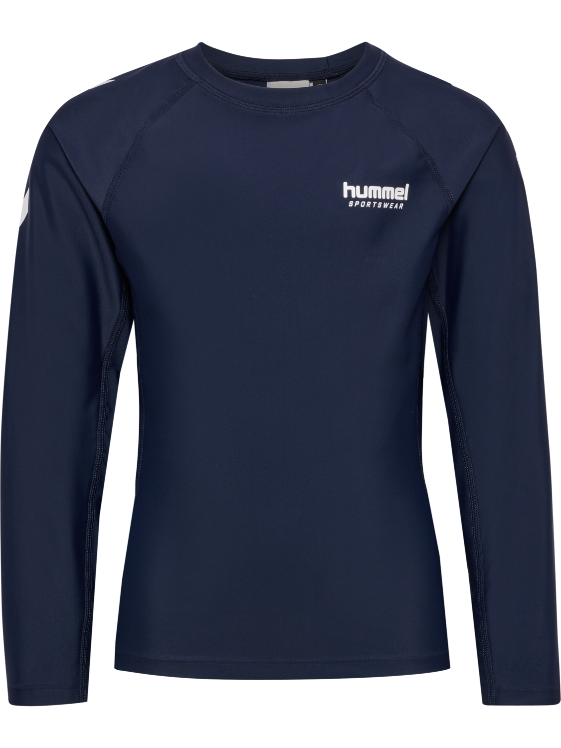 hmlJR SWIM T-SHIRT L/S, DRESS BLUES, packshot