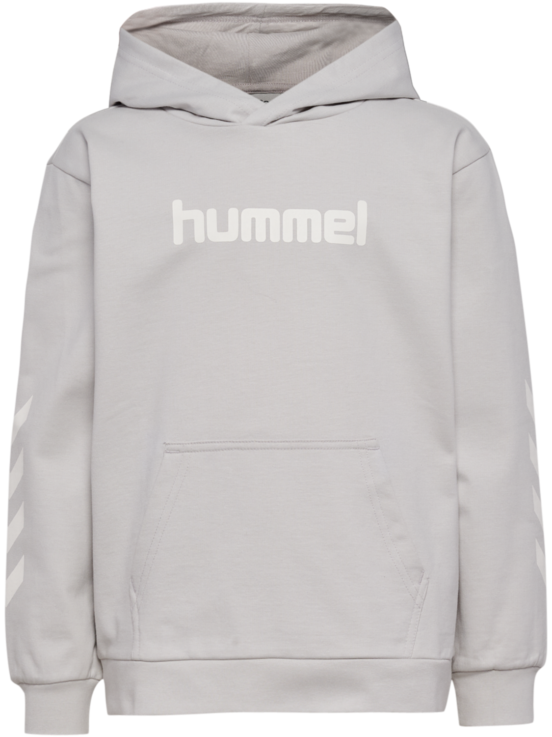 hmlJR LOGO HOODIE, LUNAR ROCK, packshot
