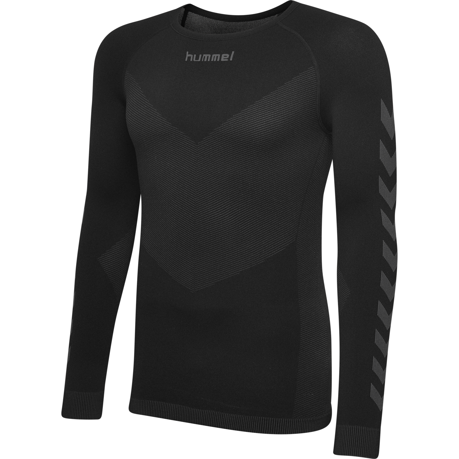 HUMMEL FIRST SEAMLESS JERSEY L/S , BLACK, packshot