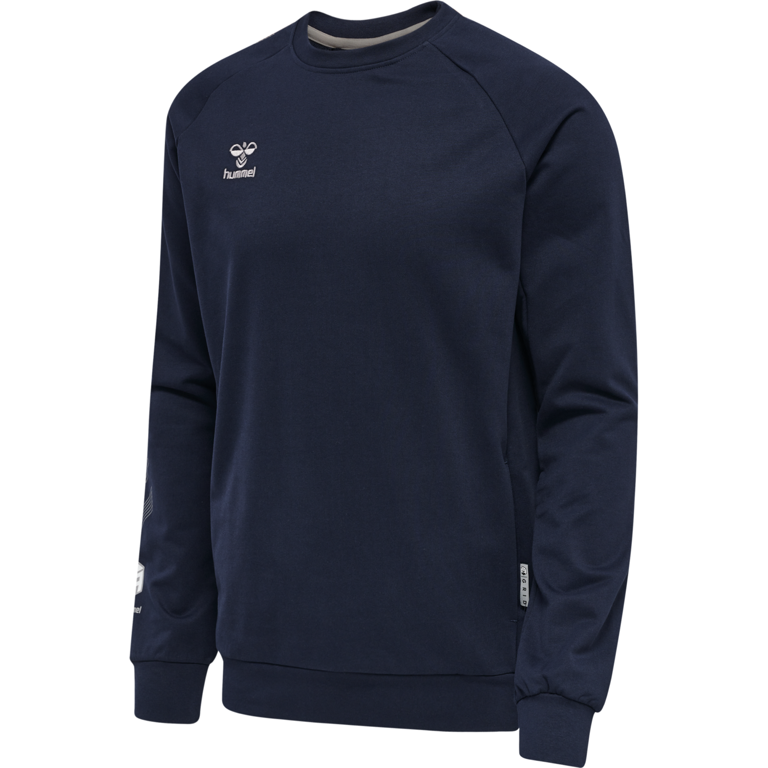 hmlMOVE GRID COTTON SWEATSHIRT, MARINE, packshot