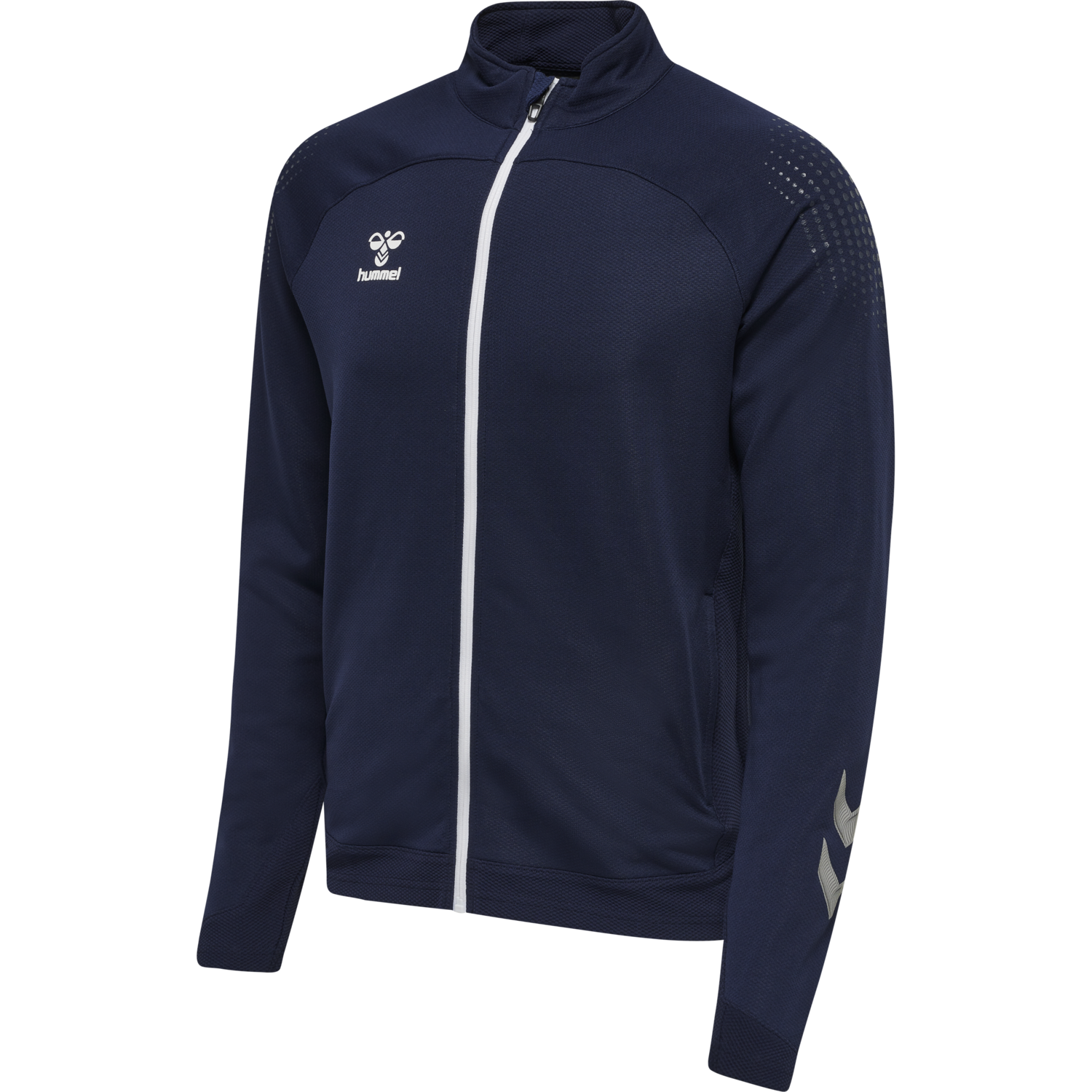 hmlLEAD POLY ZIP JACKET, MARINE, packshot