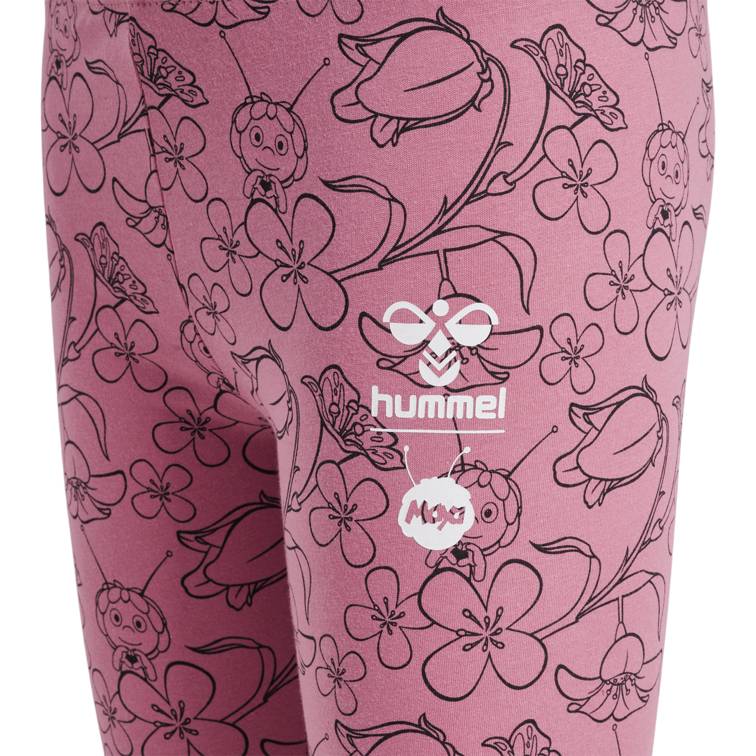 hmlMAYA FLOWER AOP ONZE TIGHTS, HEATHER ROSE, packshot
