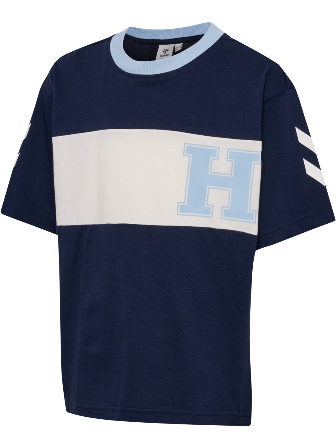 hmlROBIN LOOSE T-SHIRT S/S, DRESS BLUES, packshot