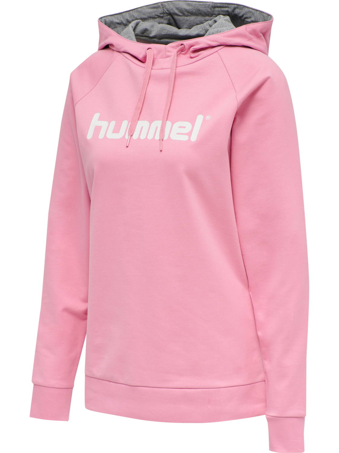 HMLGO COTTON LOGO HOODIE WOMAN, COTTON CANDY, packshot