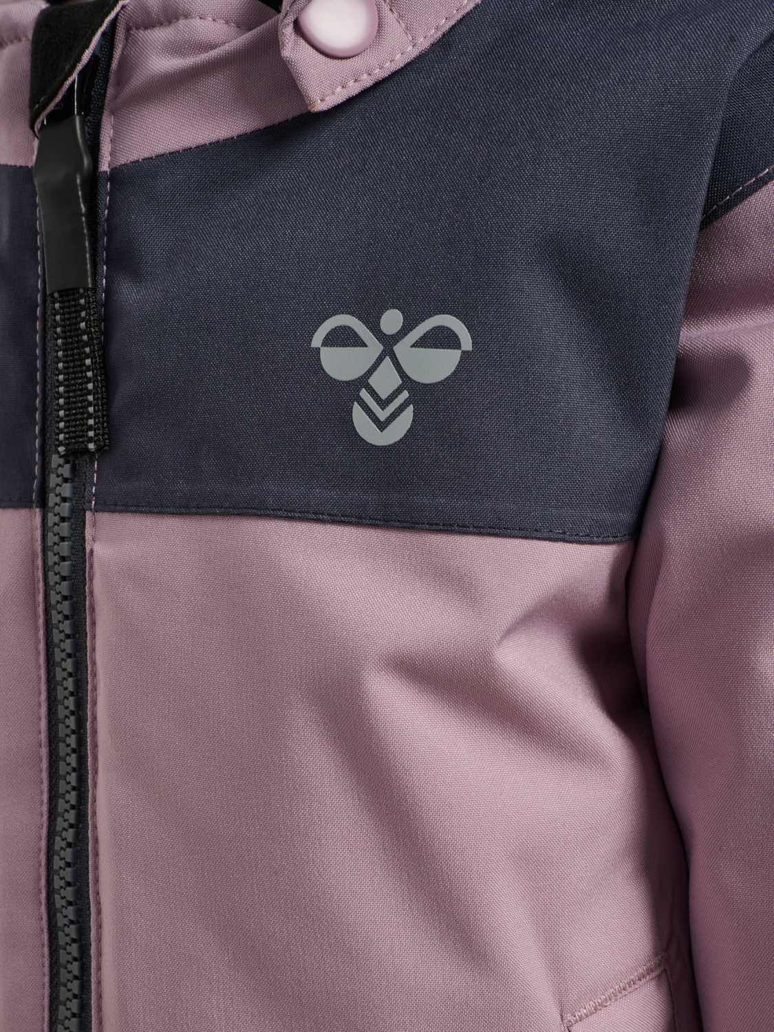 hmlMINI BLOCK JACKET WP, SEA FOG, packshot