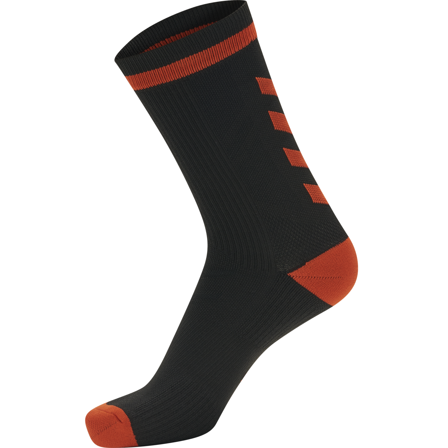 ELITE INDOOR SOCK LOW, BLACK/RED, packshot