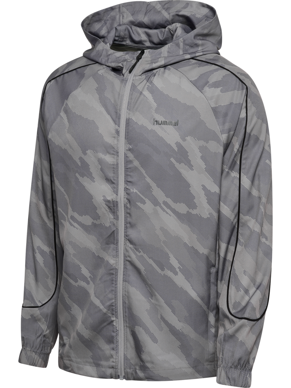 hmlAOP HYBRID TRACK JACKET, SHARKSKIN, packshot