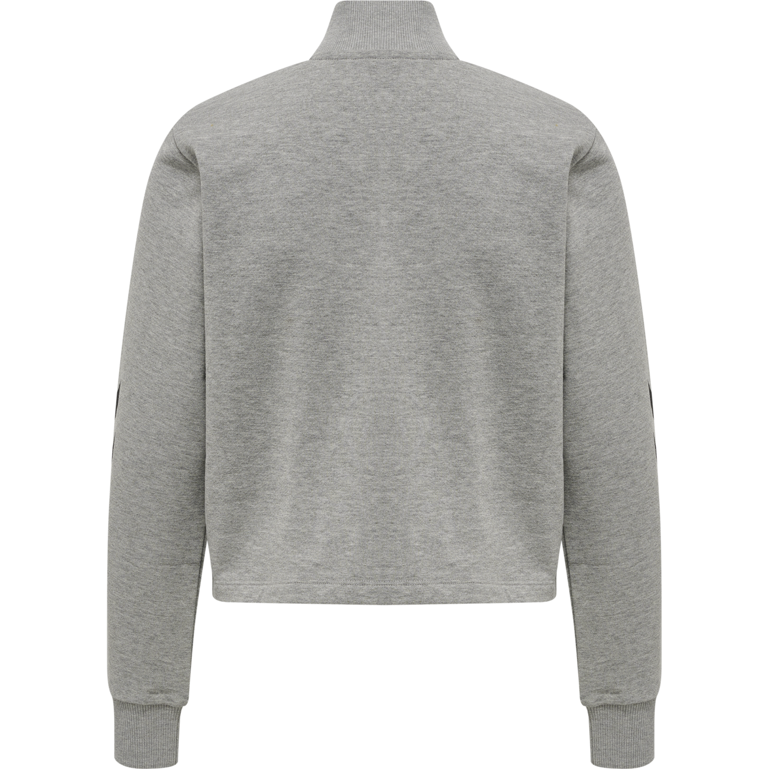 hmlLGC NIKKA CROPPED HALFZIP, GREY MELANGE, packshot