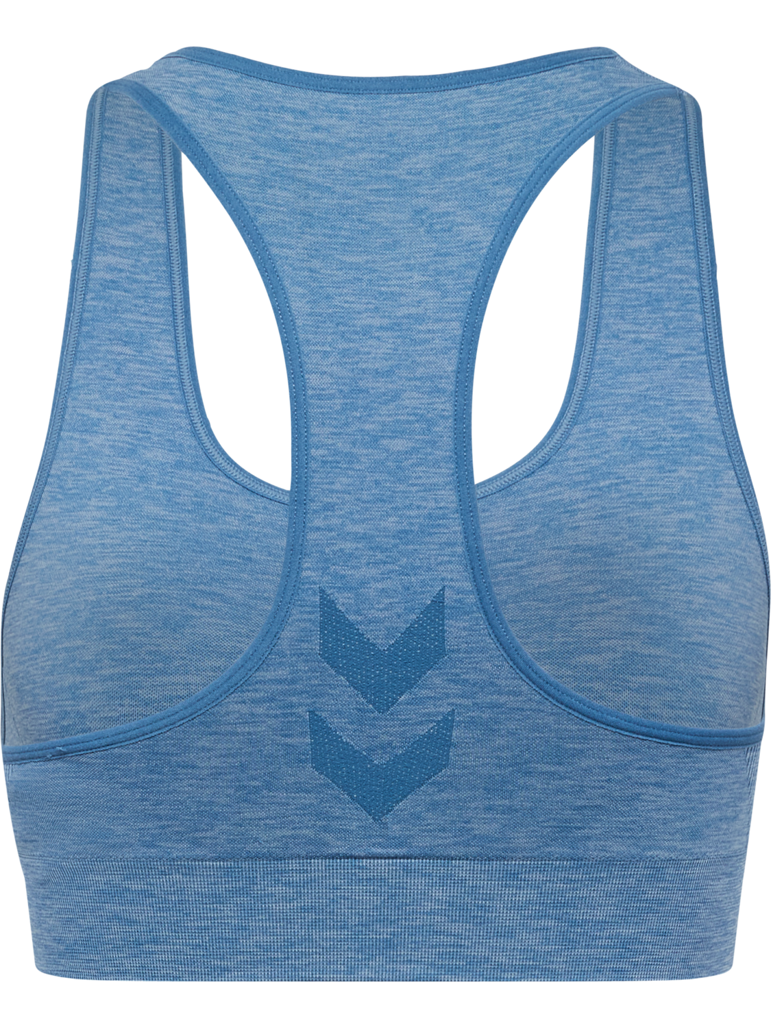 hmlCANA SEAMLESS SPORTS TOP, CORONET BLUE MELANGE, packshot