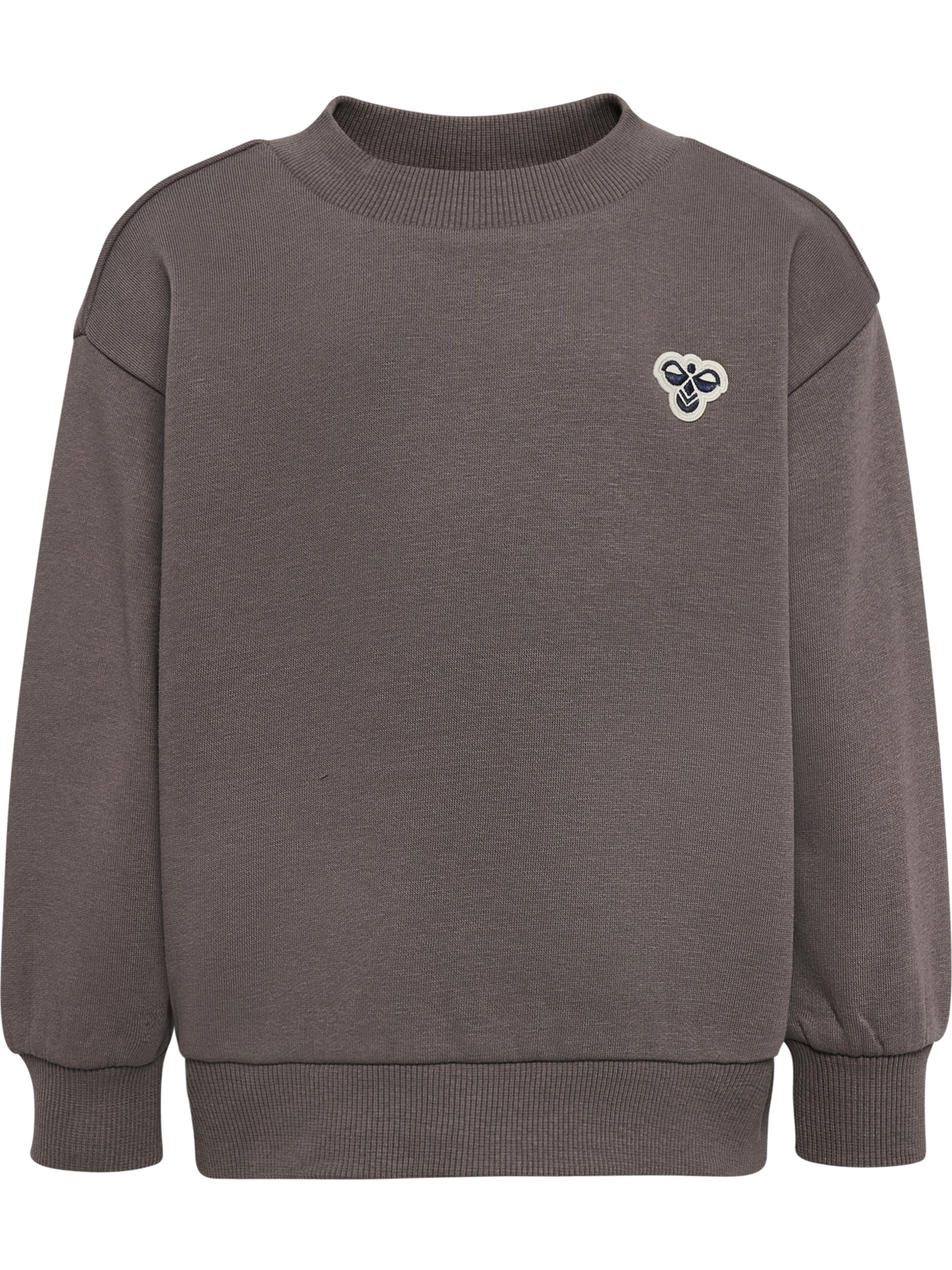 hmlMINI LOOSE CREWNECK BEE, DARK GULL GRAY, packshot