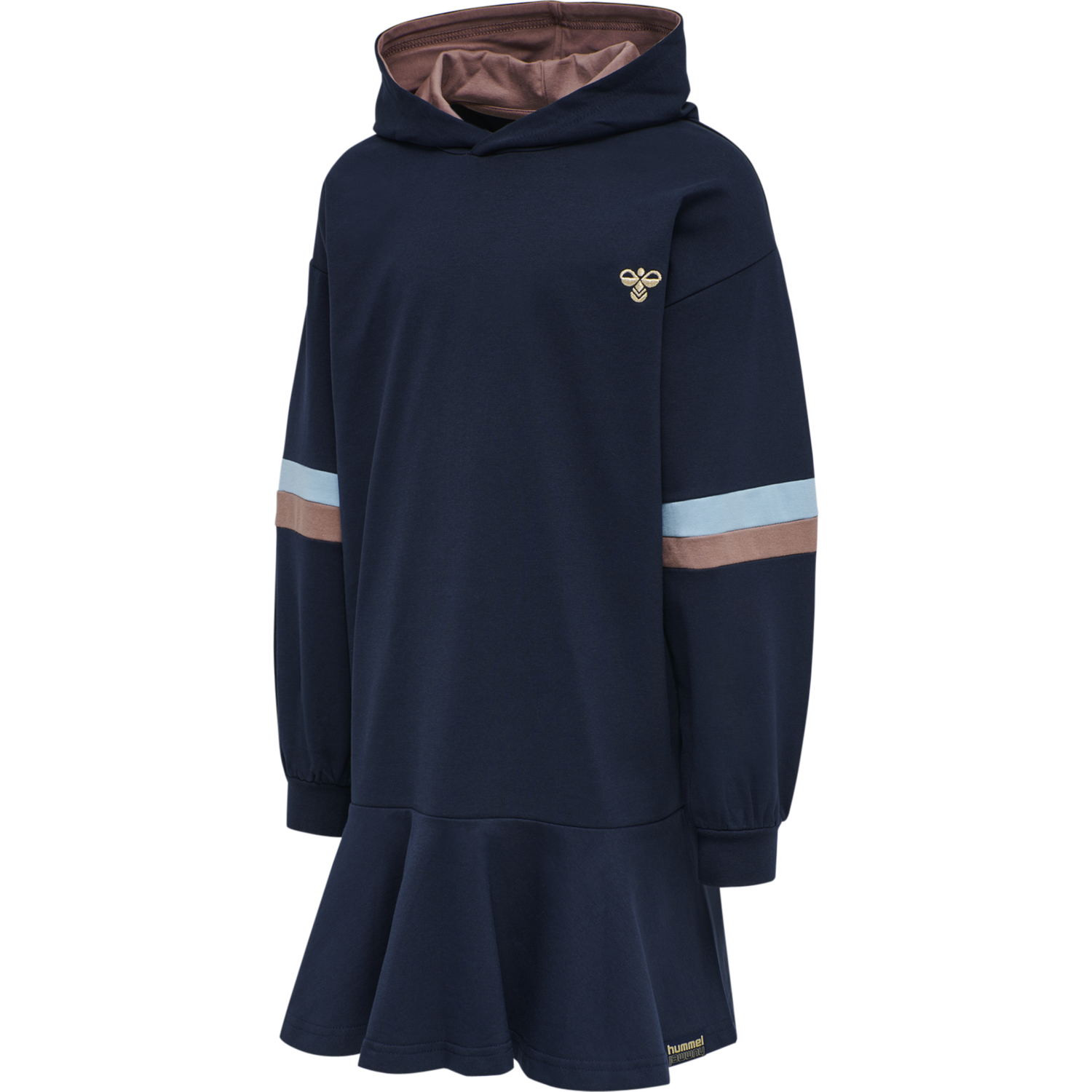 hmlBEVERLY HOODIE DRESS, BLACK IRIS, packshot