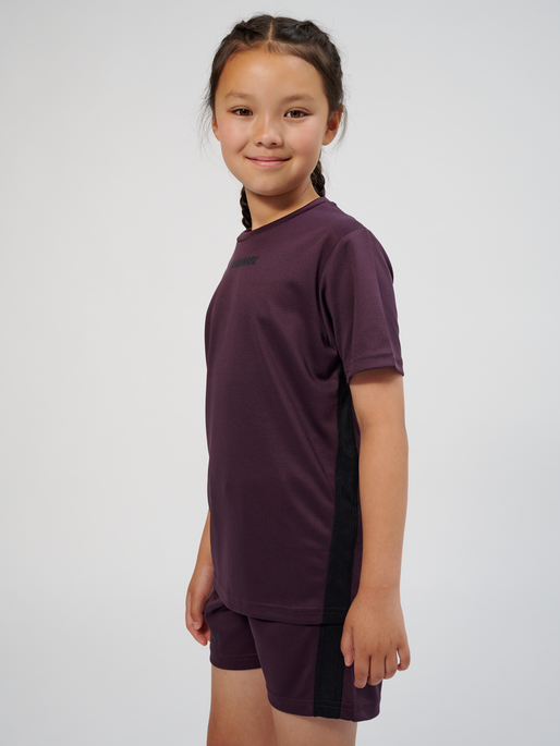 hmlMULTI PL JERSEY KIDS, PLUM PERFECT, model
