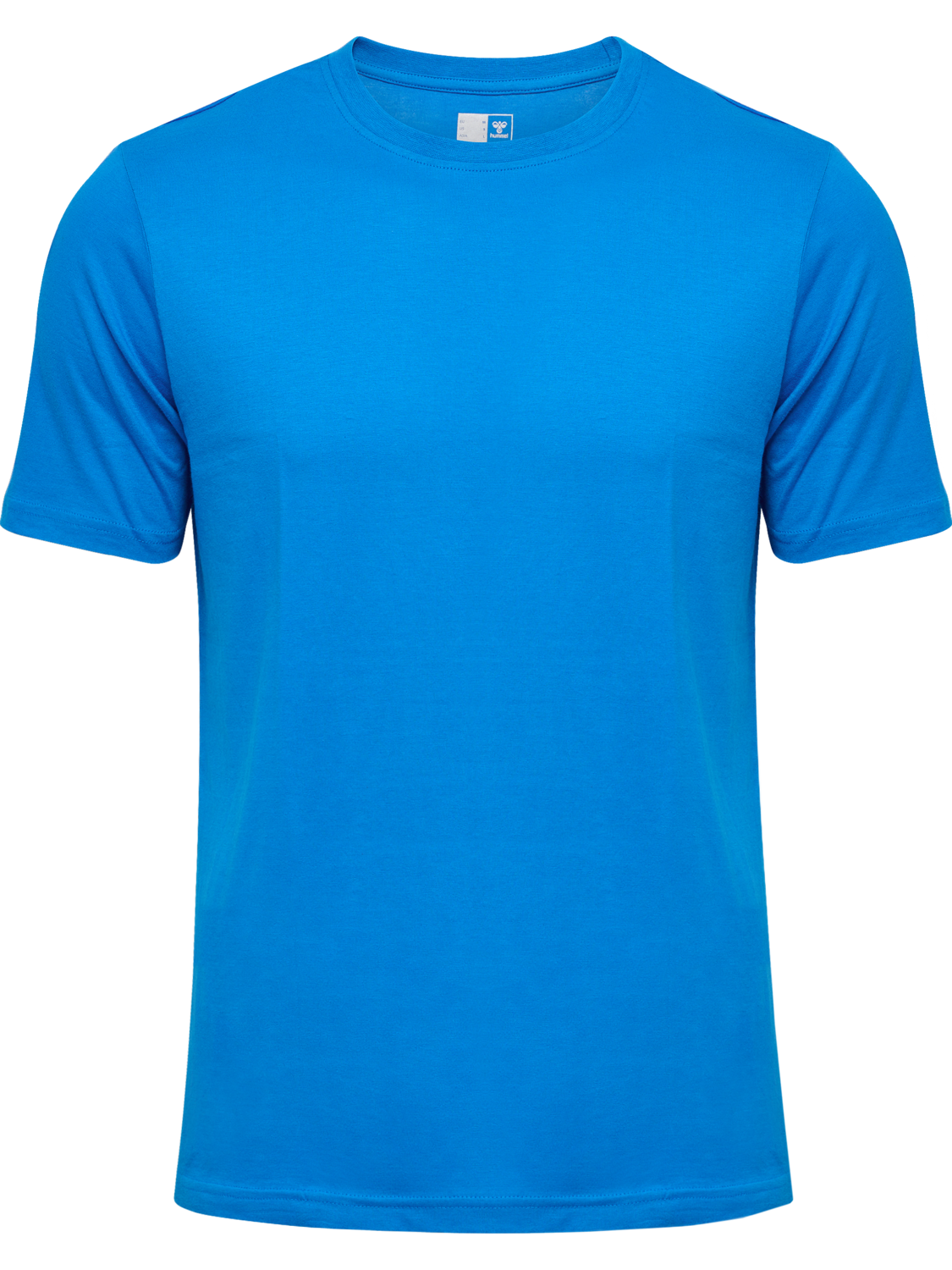 hmlELEMENTAL CHEVRON COTTON TEE, INDIGO BUNTING, packshot