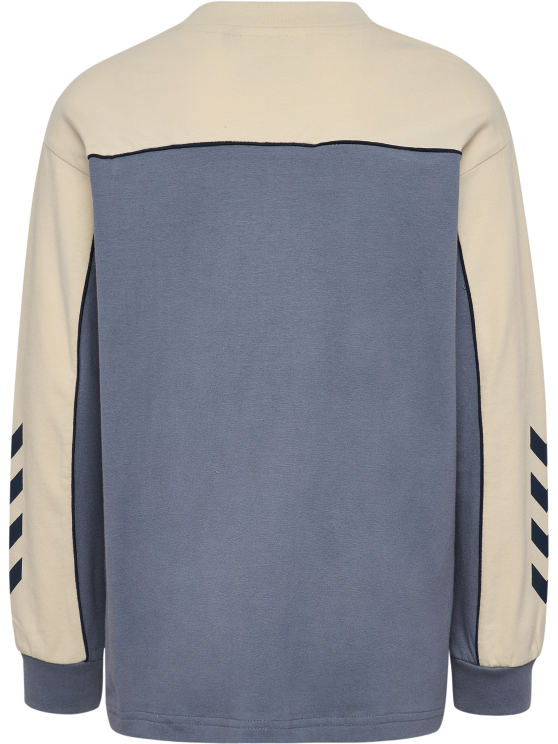 hmlJR LOOSE PIPING T-SHIRT L/S, FLINT STONE, packshot