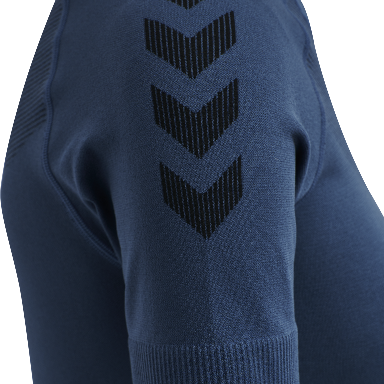 HUMMEL FIRST SEAMLESS JERSEY S/S W, DARK DENIM, packshot