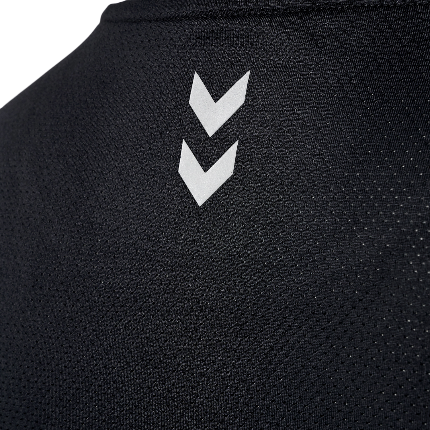 hmlMT AURA MESH T-SHIRT, BLACK, packshot