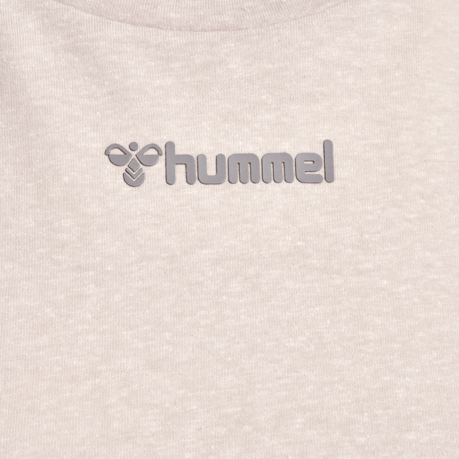 hmlZANDRA T-SHIRT, PUMICE STONE MELANGE, packshot