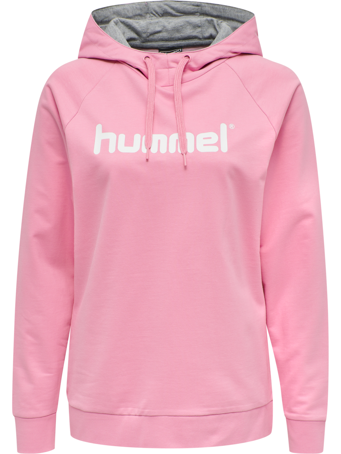 HMLGO COTTON LOGO HOODIE WOMAN, COTTON CANDY, packshot