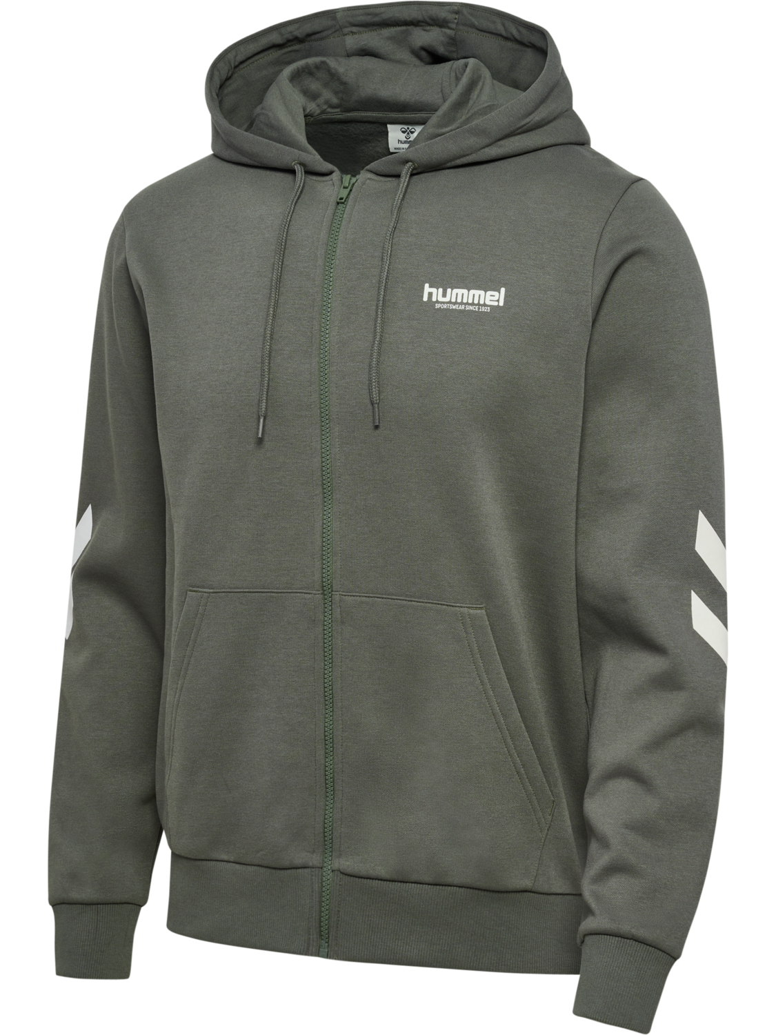 hmlLEGACY 2.0 ZIP HOODIE, CASTOR GRAY, packshot