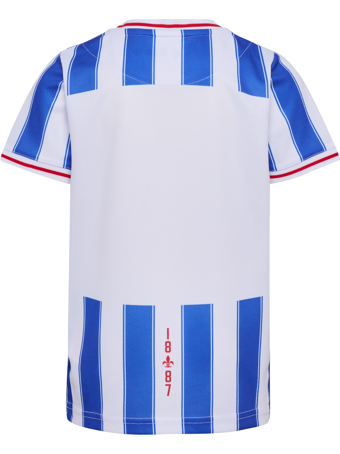 OB 23/24 HOME JERSEY S/S KIDS, WHITE/LAPIS BLUE UNSPONSORED, packshot