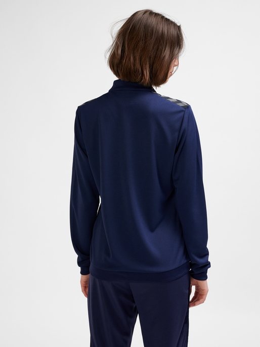 hmlAUTHENTIC PL ZIP JACKET WOMAN, MARINE, model
