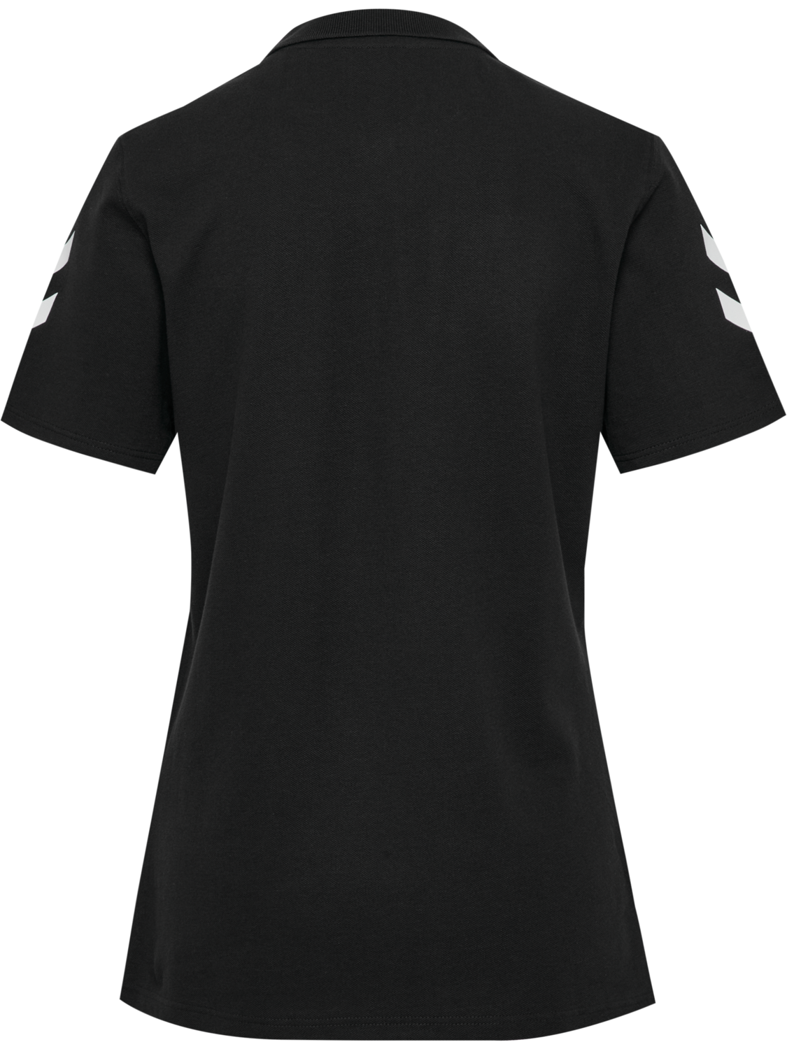 hmlGO 2.0 CHEVRON POLO WOMAN, BLACK, packshot