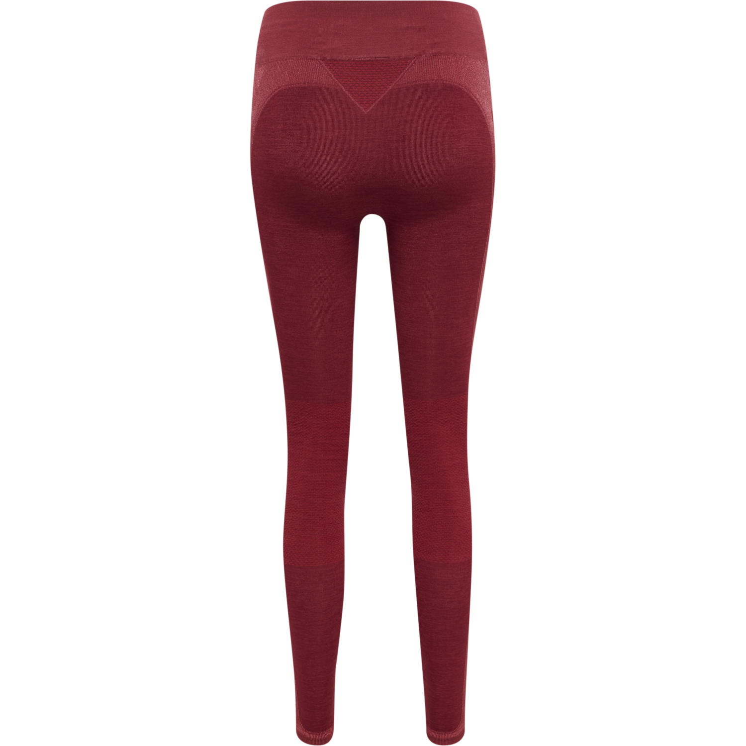 hmlCLEA SEAMLESS MID WAIST TIGHTS, CABERNET/APPLE BUTTER MELANGE, packshot