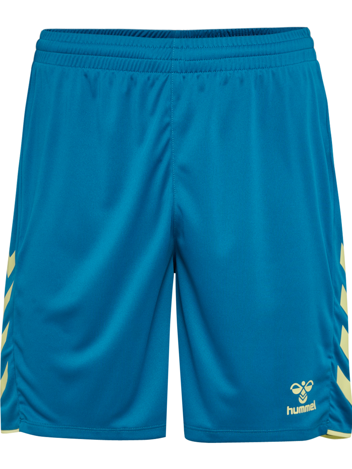 hmlCORE 2.0 SHORTS, CELESTIAL/PALE LIME YELLOW, packshot