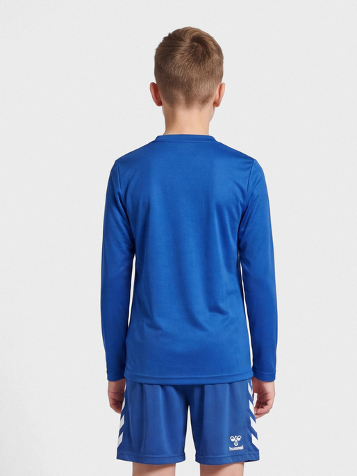 hmlBL ESSENTIAL TEE L/S KIDS, TRUE BLUE, model