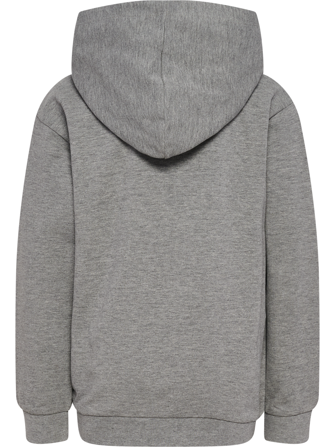 hmlJR REG TUKAS HOODIE, GREY MELANGE, packshot