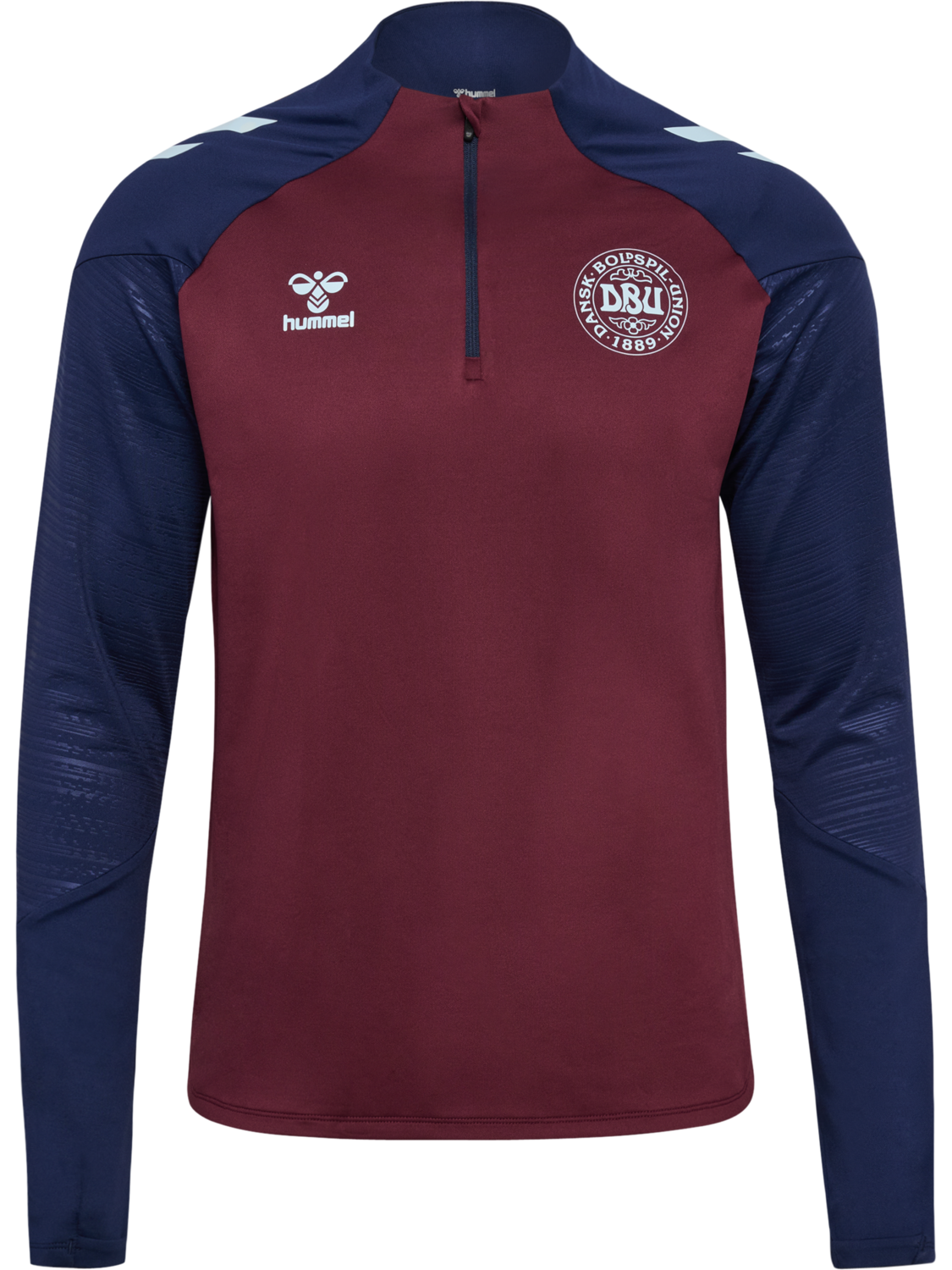 DBU 26 PRO TR HALF ZIP SWEAT, WINDSOR WINE/PEACOAT, packshot