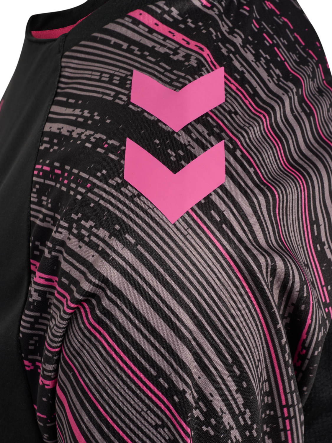 hmlBLAZE PRO TRAINING JERSEY S/S WO, BLACK/PINK, packshot