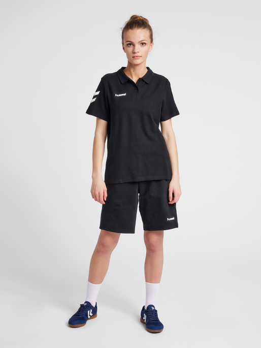 HMLGO COTTON POLO WO, BLACK, model