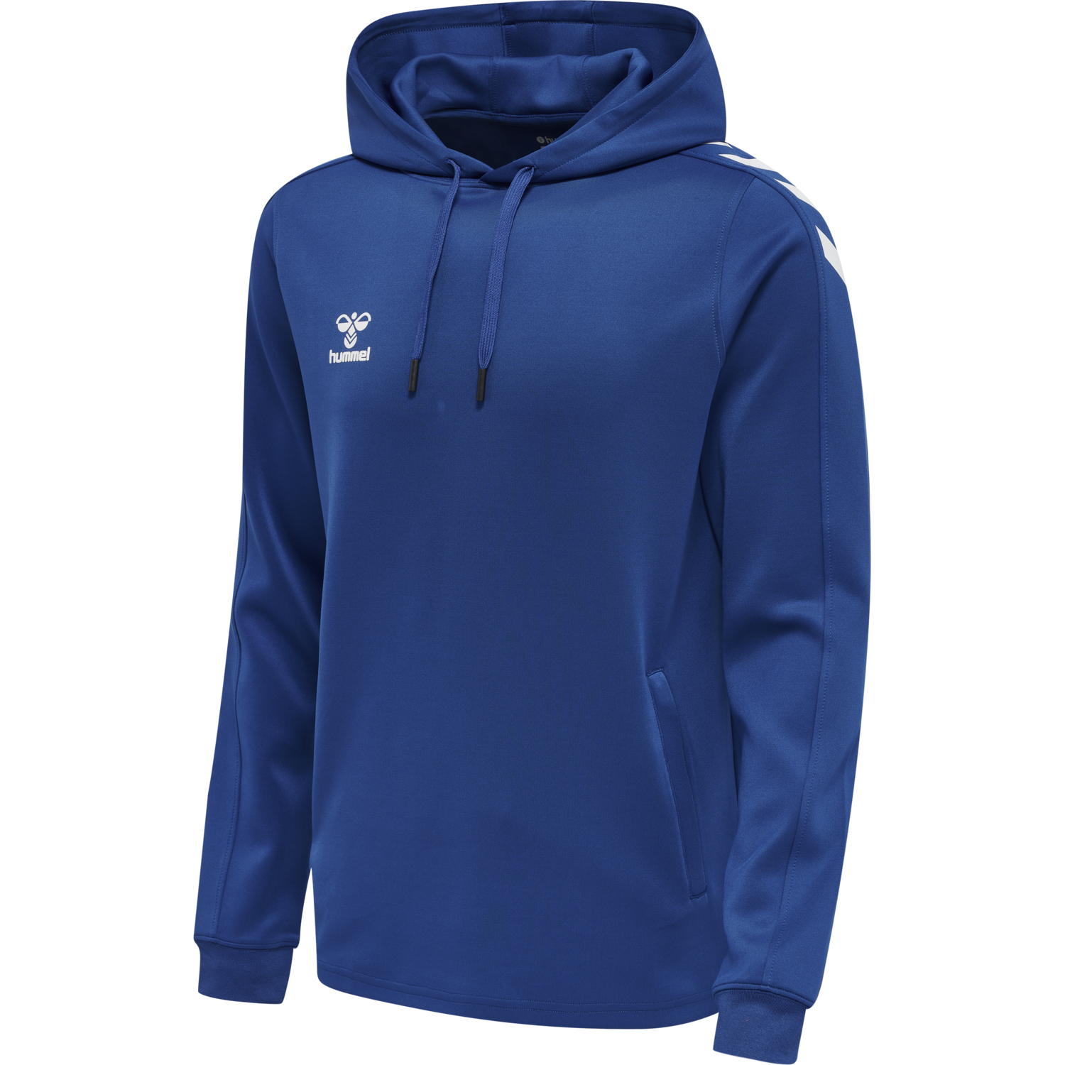 hmlCORE XK POLY SWEAT HOODIE, TRUE BLUE, packshot