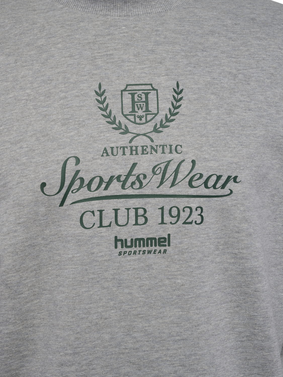 hmlLOOSE CREWNECK CLUB SPORTSWEAR, GREY MELANGE, packshot
