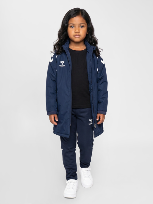 hmlCORE 2.0 BENCH JACKET KIDS, MARINE/WHITE, model