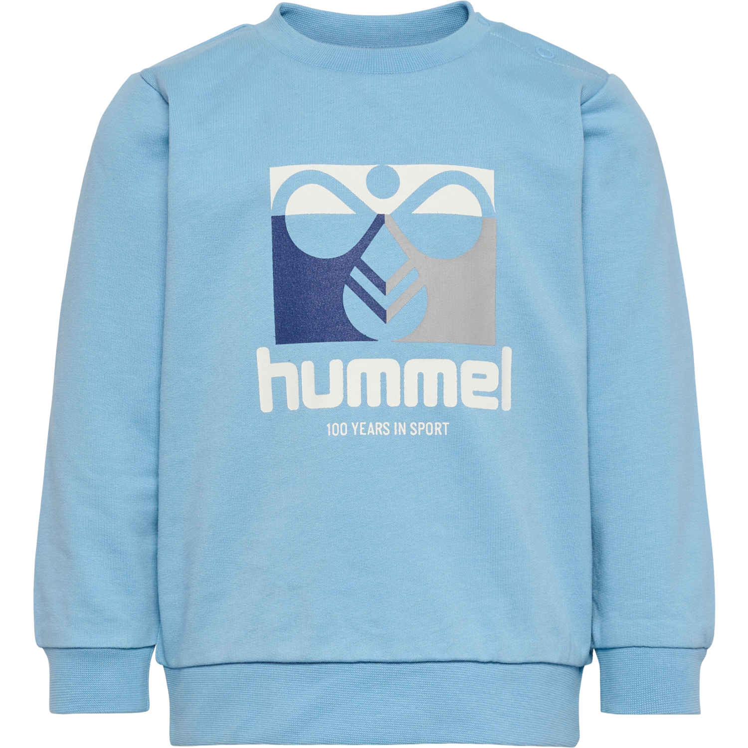 hmlLIME SWEATSHIRT, DUSK BLUE, packshot
