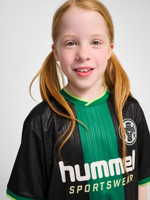 hmlJR LOOSE BALL  JERSEY S/S SET, BLACK, model