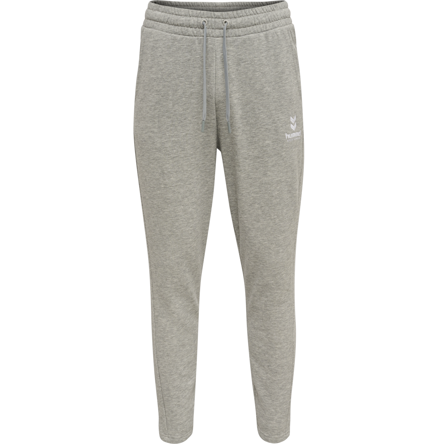 hmlOSCAR TAPERED PANTS, GREY MELANGE, packshot