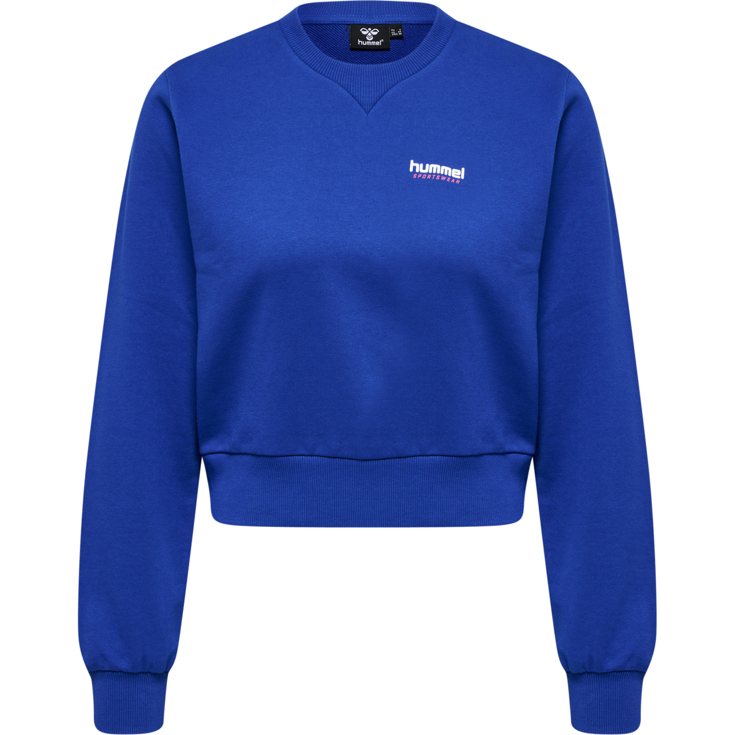 hmlLGC SHAI SHORT SWEATSHIRT, MAZARINE BLUE, packshot