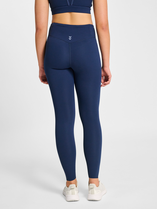 hmlYOGA WRAP HIGH WAIST W TIGHTS, DRESS BLUES, model