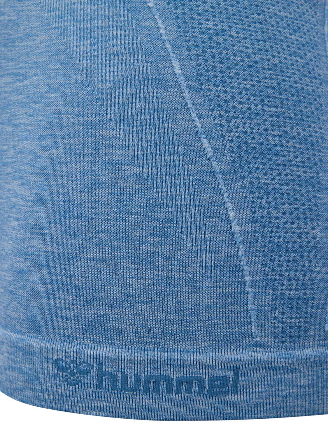 hmlCANA SEAMLESS T-SHIRT LS, CORONET BLUE MELANGE, packshot