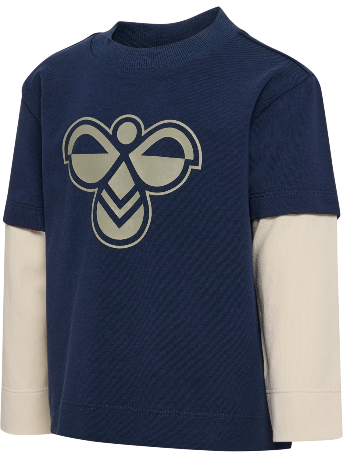 hmlMINI LOOSE LAYER T-SHIRT L/S, DRESS BLUES, packshot