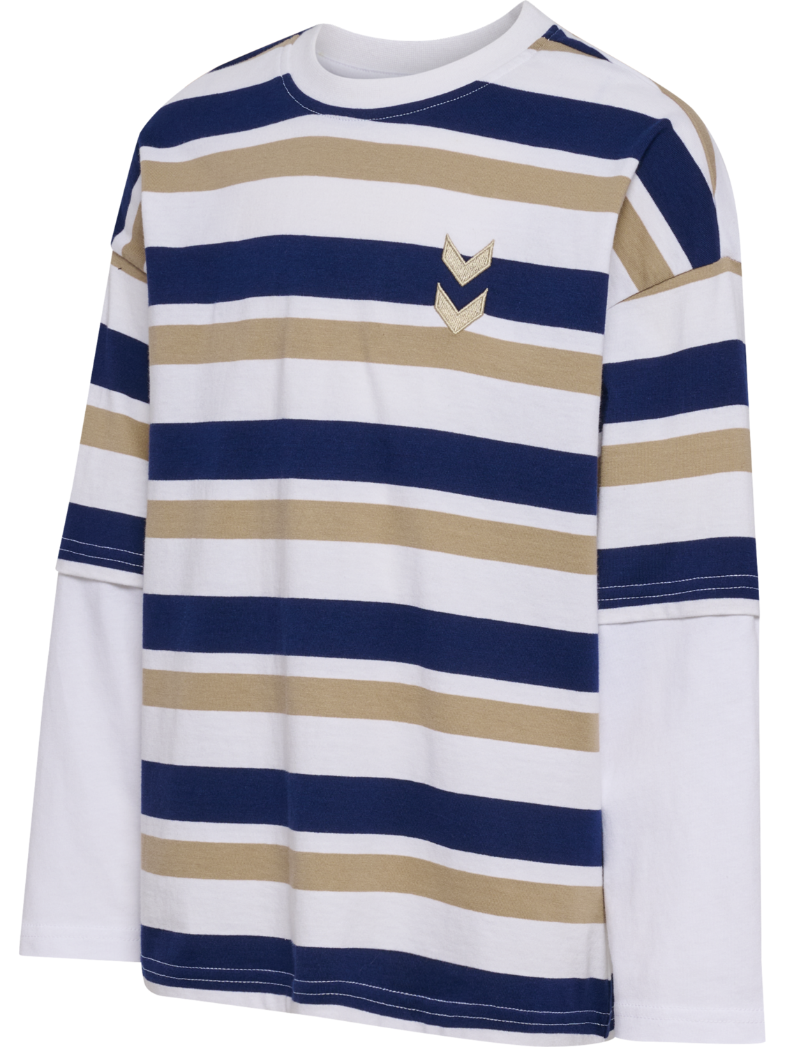 hmlJR SILLY T-SHIRT L/S, MEDIEVAL BLUE, packshot