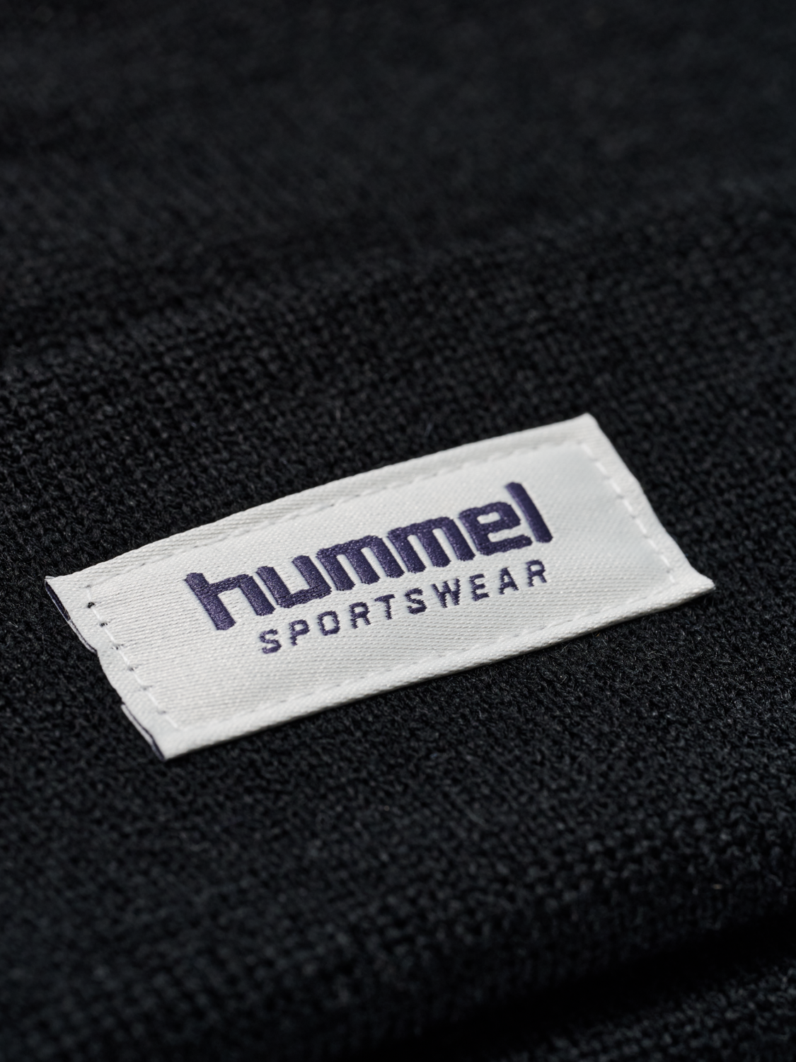 hmlJR KNIT BEANIE, BLACK, packshot