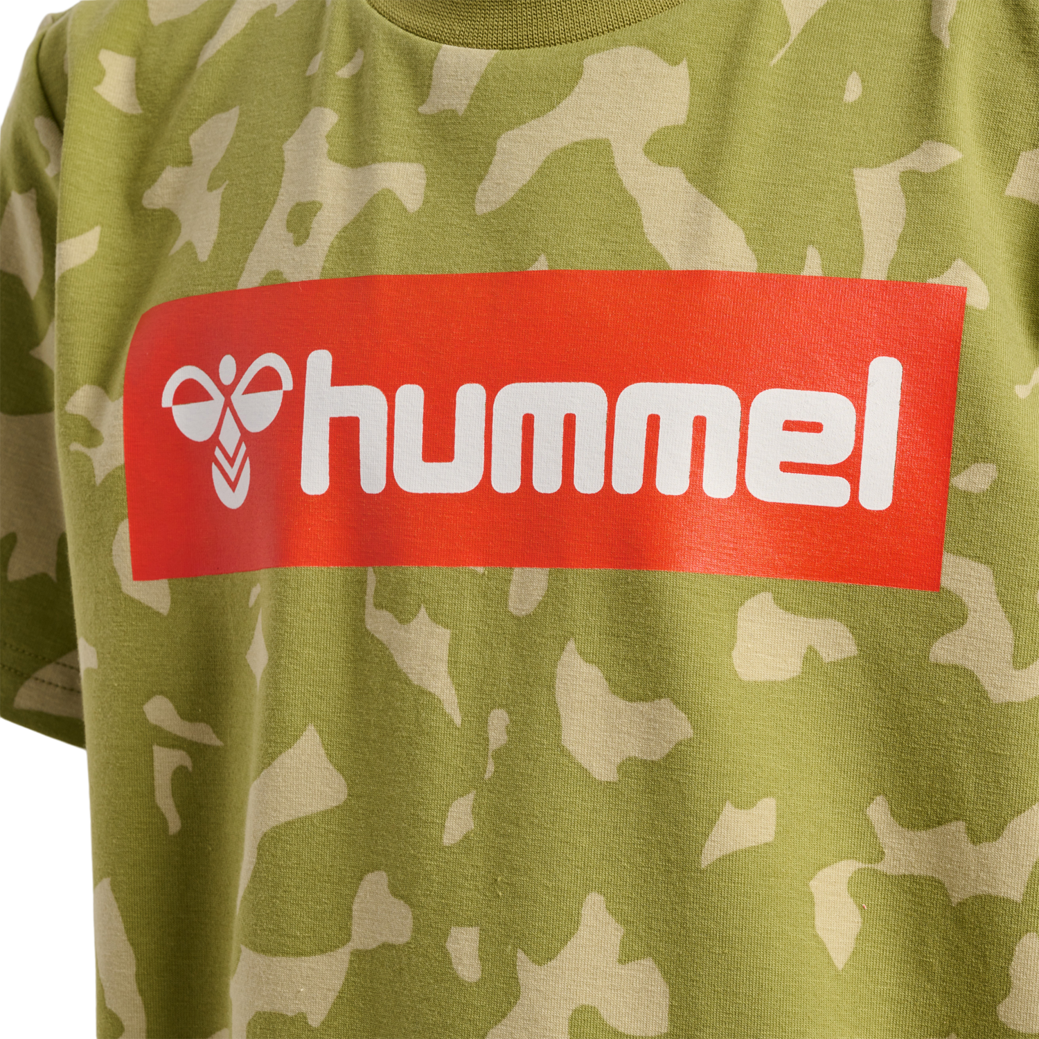 hmlRUSH AOP T-SHIRT S/S, GREEN OLIVE, packshot