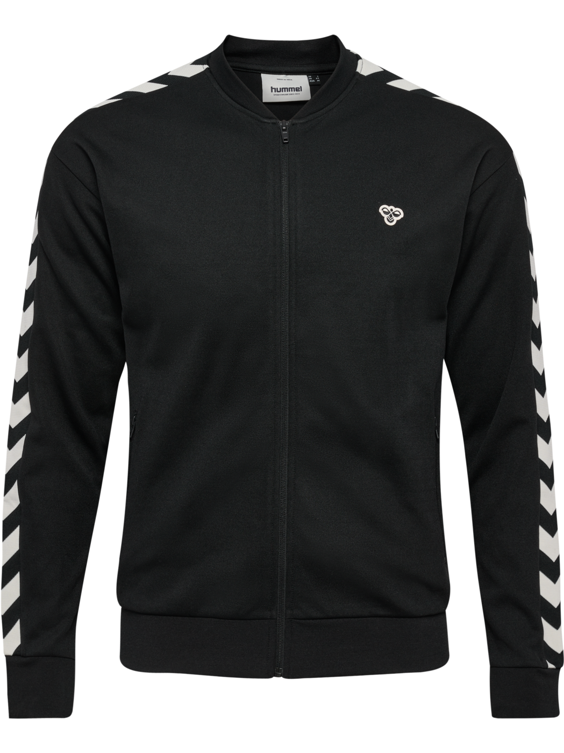 hmlARCHIVE REGULAR POLY ZIP JACKET, BLACK, packshot