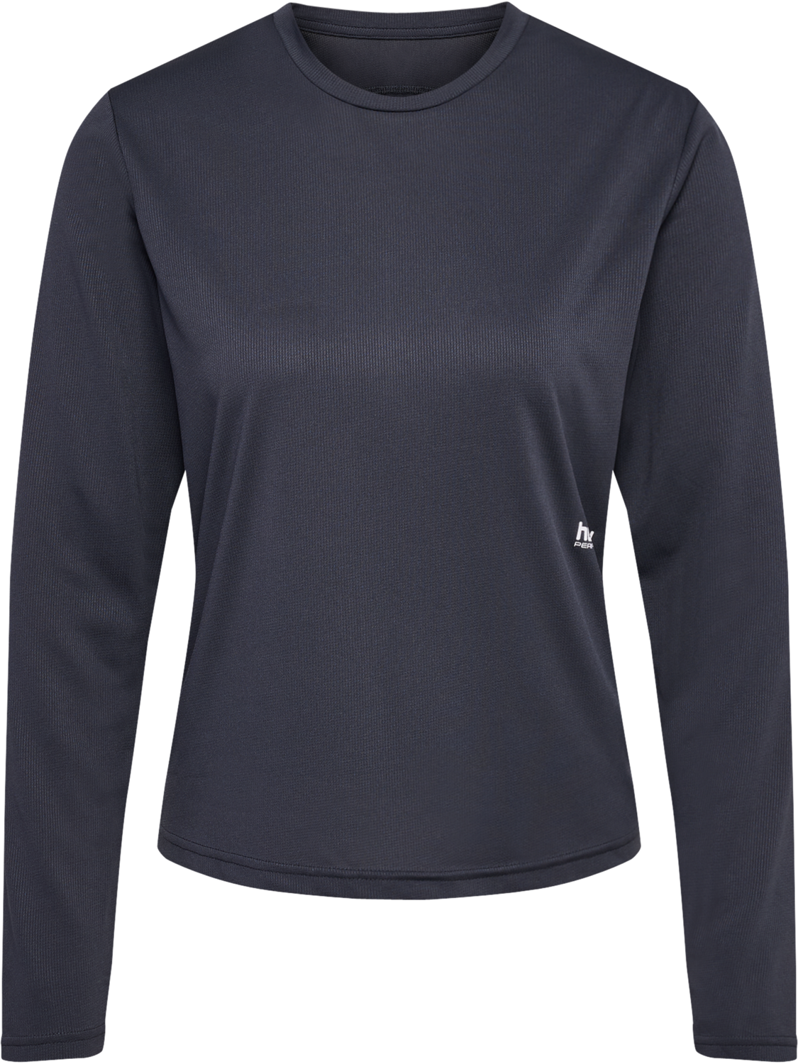 hmlPULSE WORKOUT W T-SHIRT L/S, EBONY, packshot