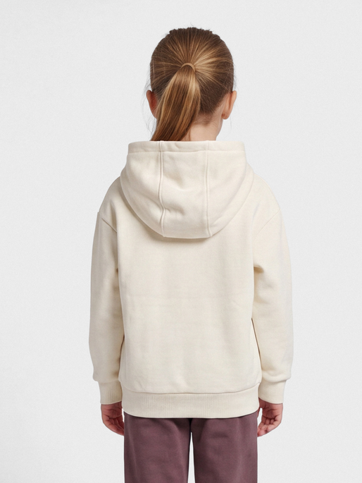 hmlJR LOOSE HOODIE BEE, WHITECAP GRAY, model